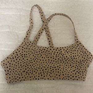 Wildfox Spotted Tan Sports Bra